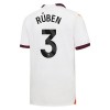 Maillot de Supporter Manchester City Ruben 3 Extérieur 2023-24 Pour Homme